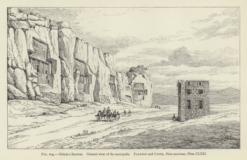 Naksh-i-Rustem, Vista general de la necrópolis de French School