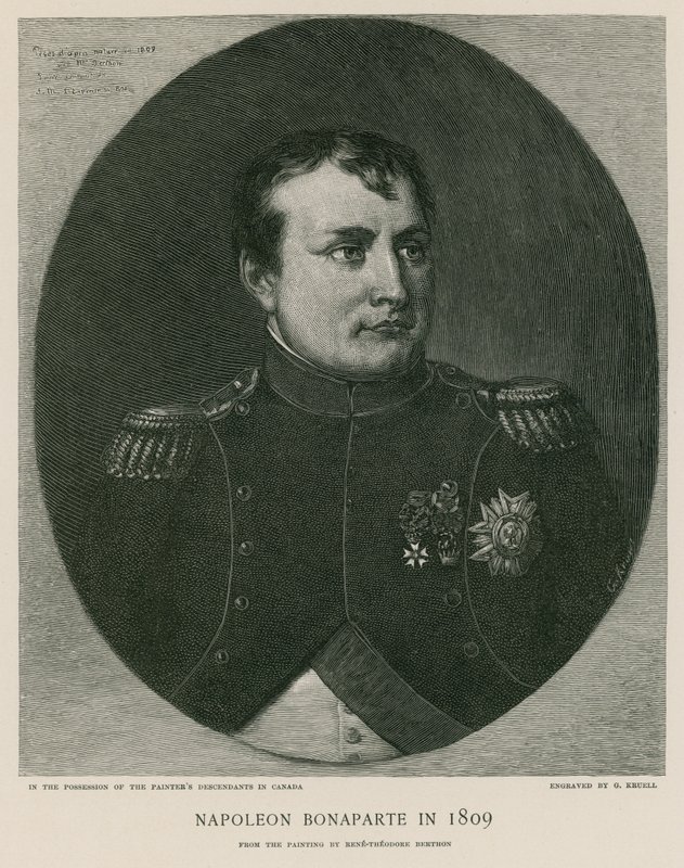 Napoleón Bonaparte en 1809 de French School