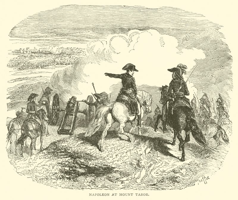 Napoleón en el Monte Tabor de French School