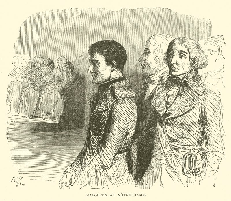 Napoleón en Notre Dame de French School