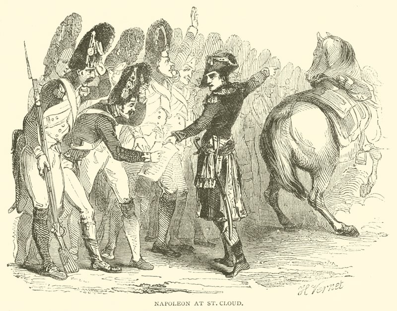 Napoleón en Saint-Cloud de French School