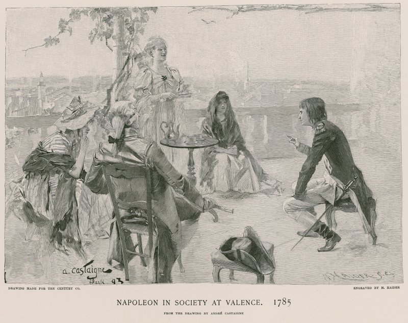 Napoleón en sociedad en Valence de French School