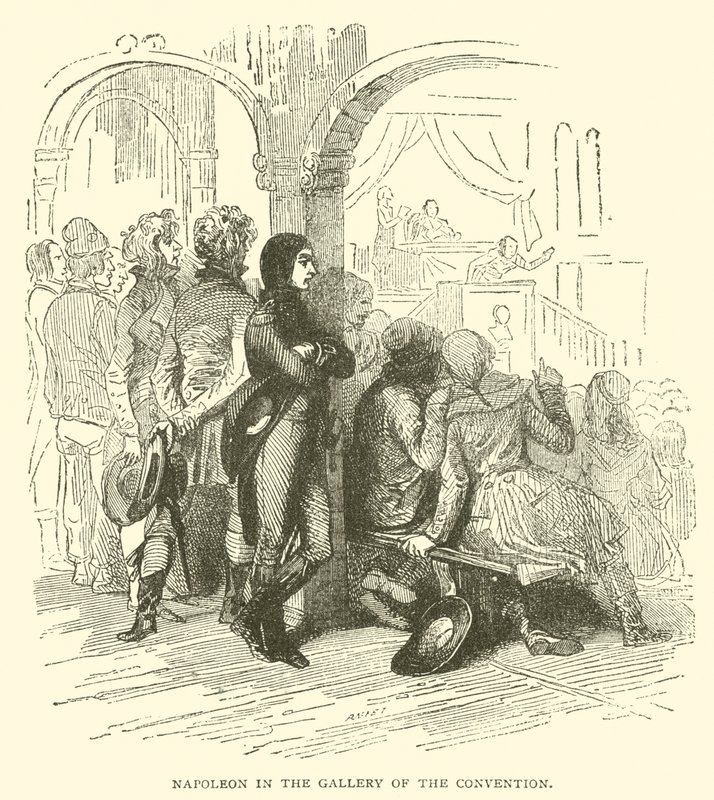 Napoleón en la galería de la convención de French School