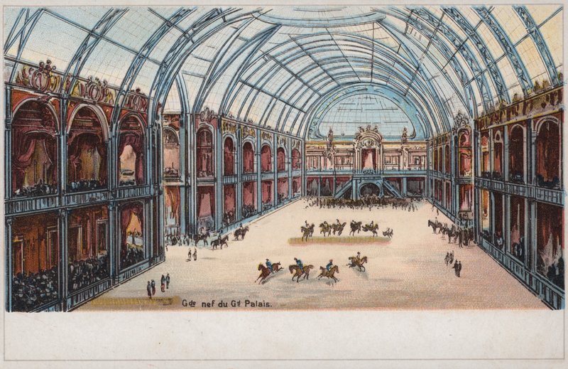 Nave del Gran Palais, Exposición Universal, París de French School