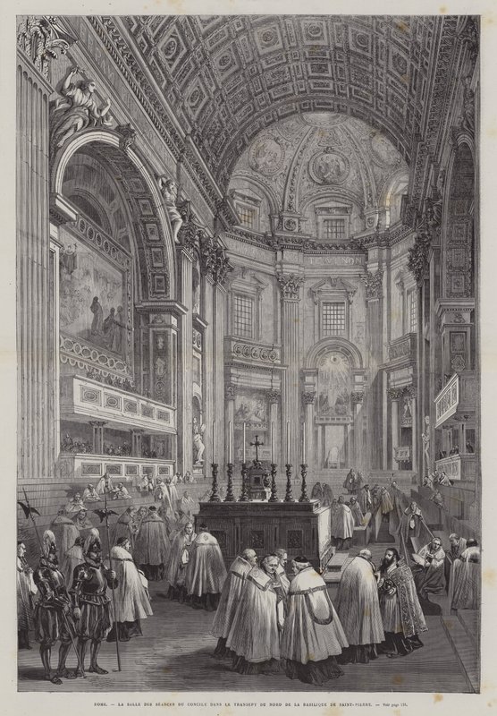 Transepto norte de la Basílica de San Pedro, Ciudad del Vaticano, Roma, Italia de French School