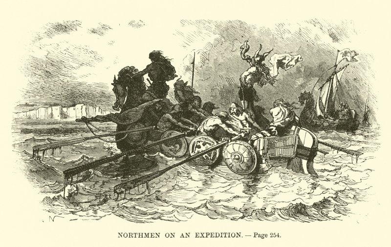 Normandos en una expedición de French School