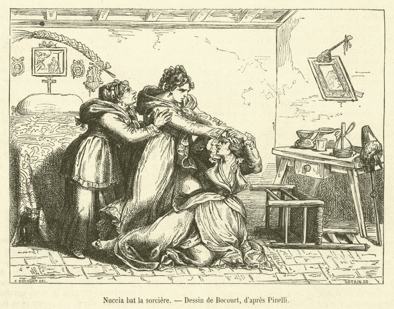 Nuccia golpea a la bruja de French School