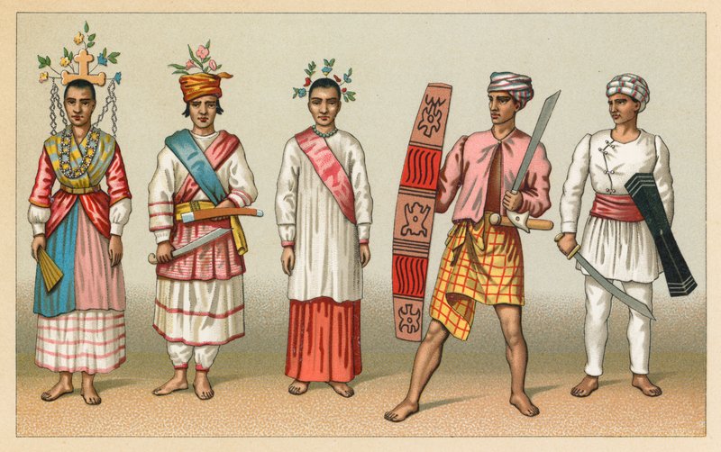 Traje de Oceanía de French School