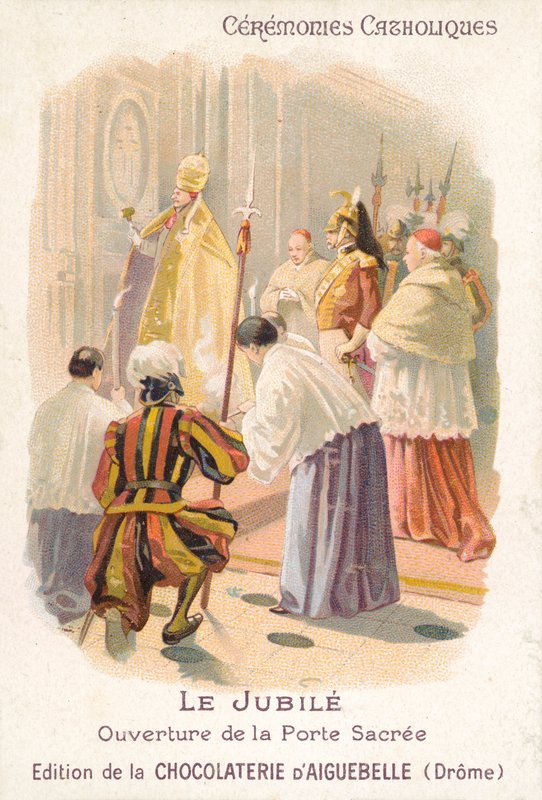 Apertura de la puerta santa por el papa, Jubileo de French School