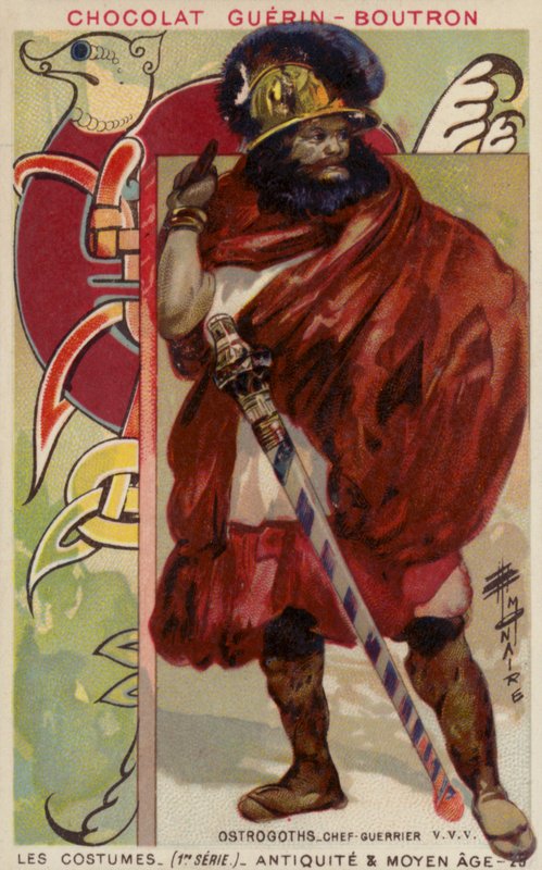 Jefe guerrero ostrogodo de French School