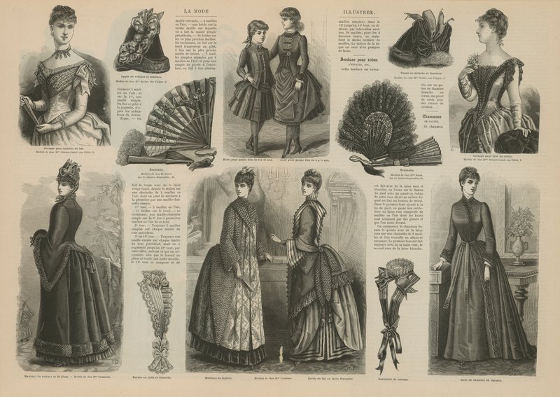 Página de La Mode Illustrée de French School