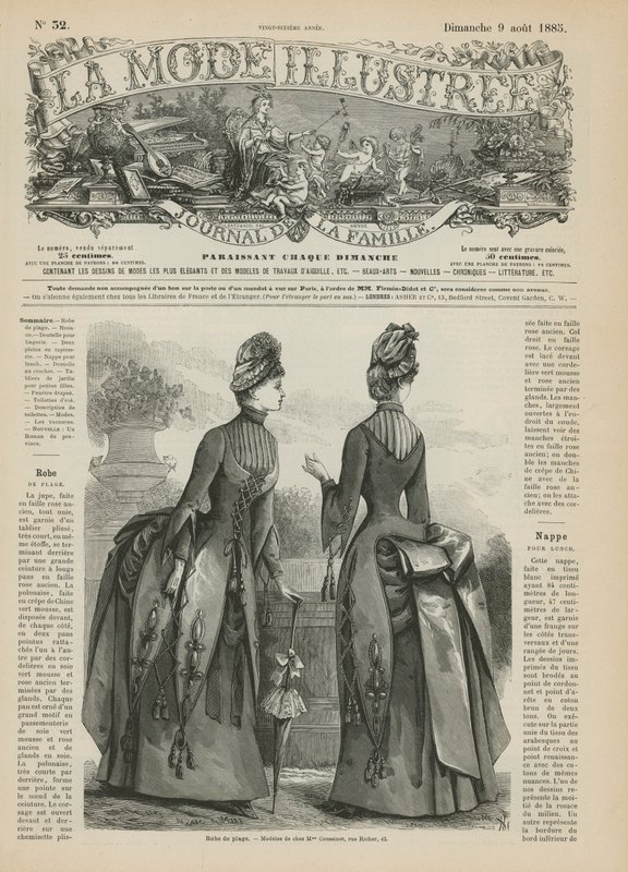 Página de La Mode Illustrée de French School