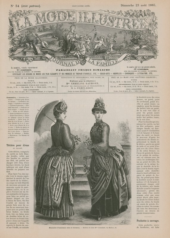 Página de La Mode Illustrée de French School