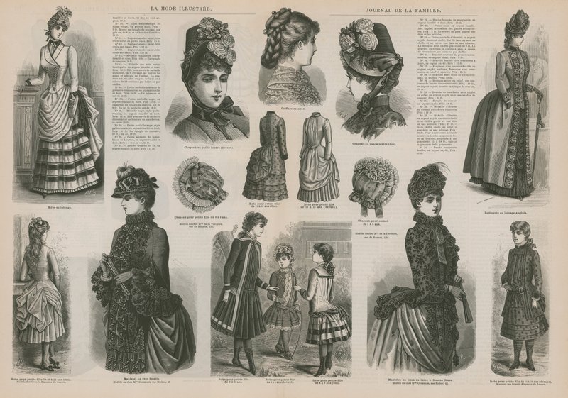 Página de La Mode Illustrée de French School