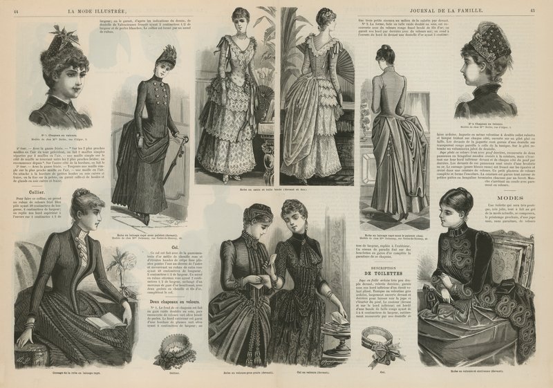 Página de La Mode Illustrée de French School