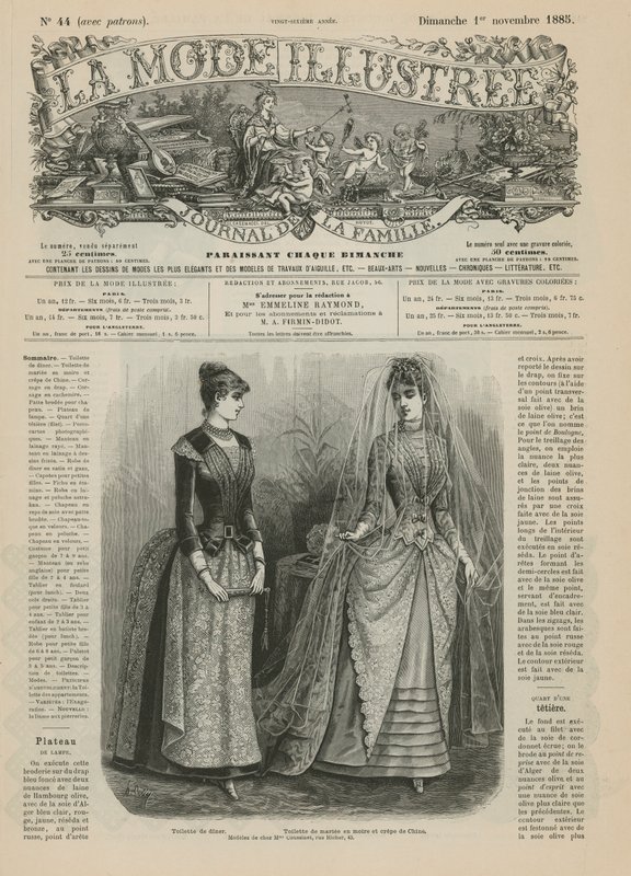 Página de La Mode Illustrée de French School