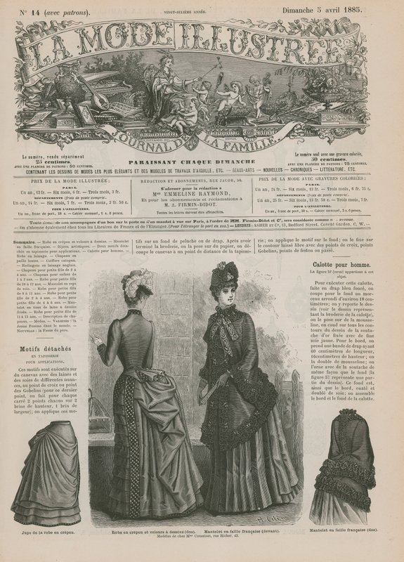 Página de La Mode Illustrée de French School