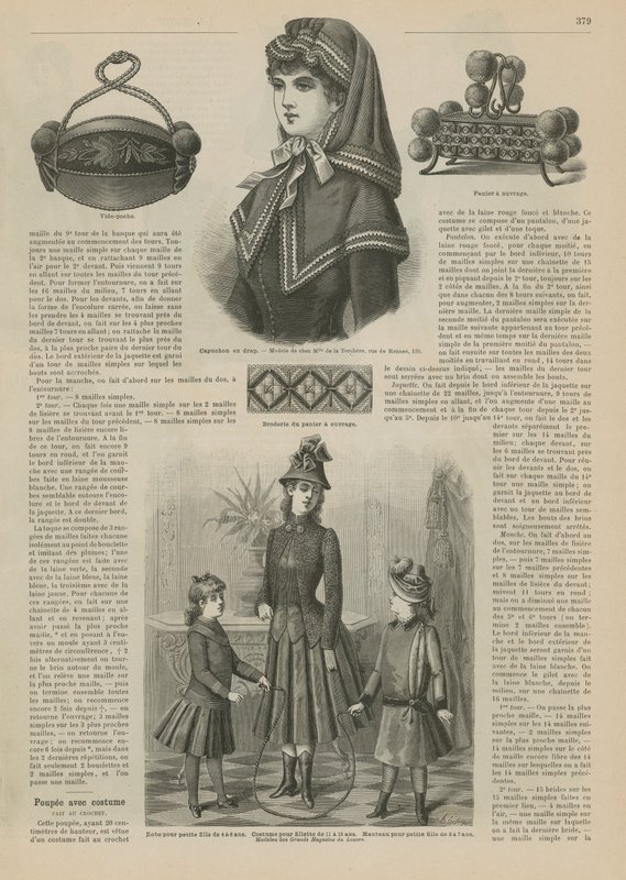 Página de La Mode Illustrée, 1885 de French School
