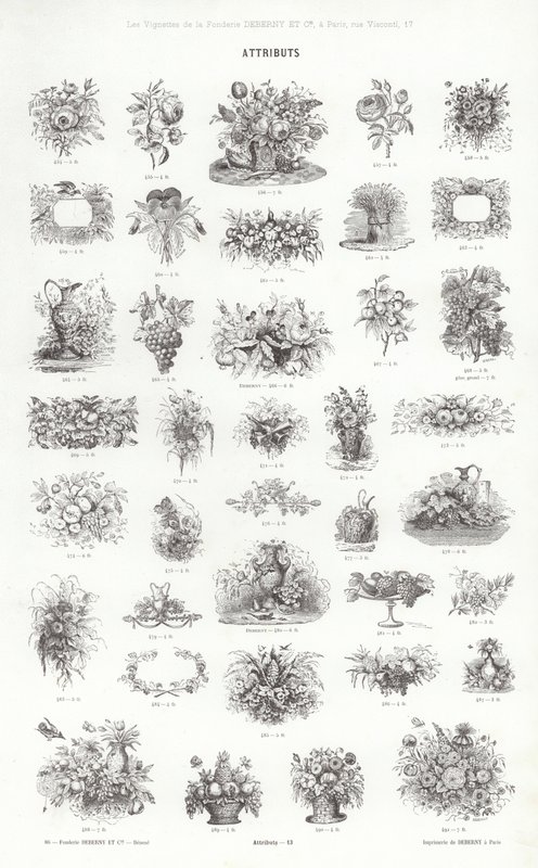 Página de Vignettes Typographiques de French School