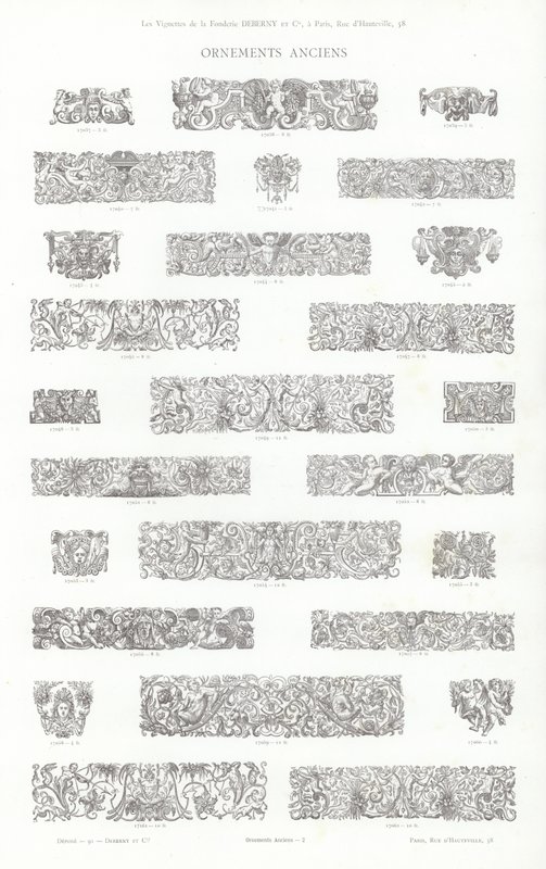 Página de Vignettes Typographiques de French School