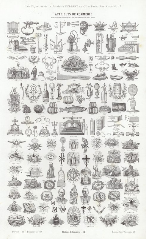 Página de Vignettes Typographiques de French School