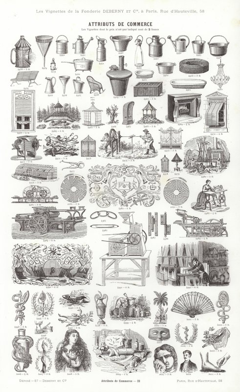 Página de Vignettes Typographiques de French School