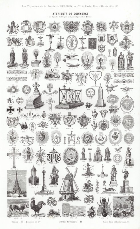 Página de Vignettes Typographiques de French School