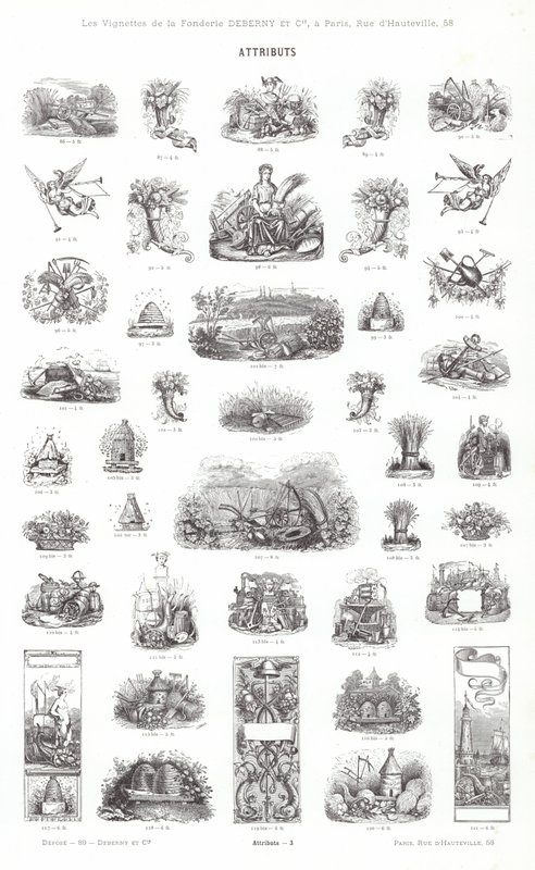 Página de Vignettes Typographiques de French School