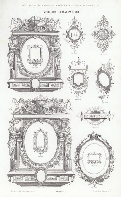 Página de Vignettes Typographiques de French School