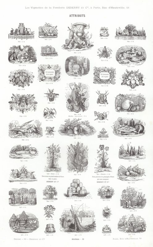 Página de Vignettes Typographiques de French School