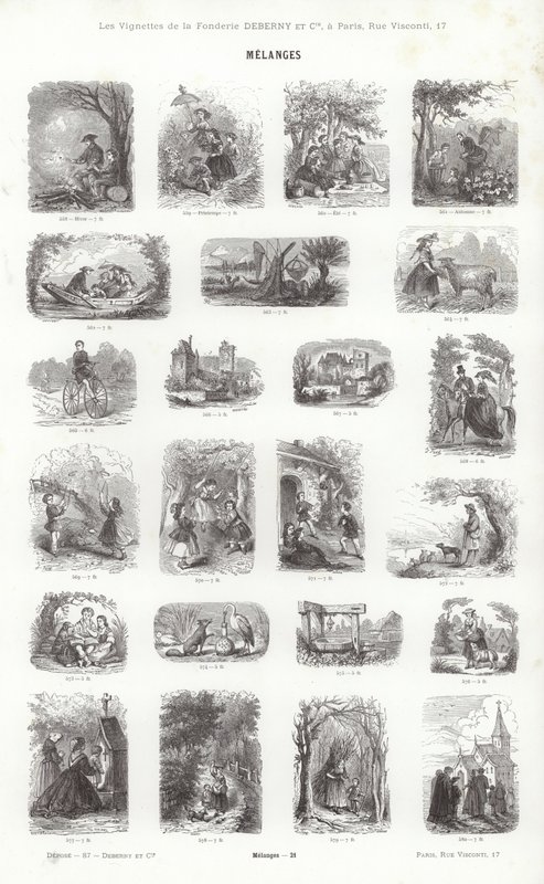 Página de Vignettes Typographiques de French School