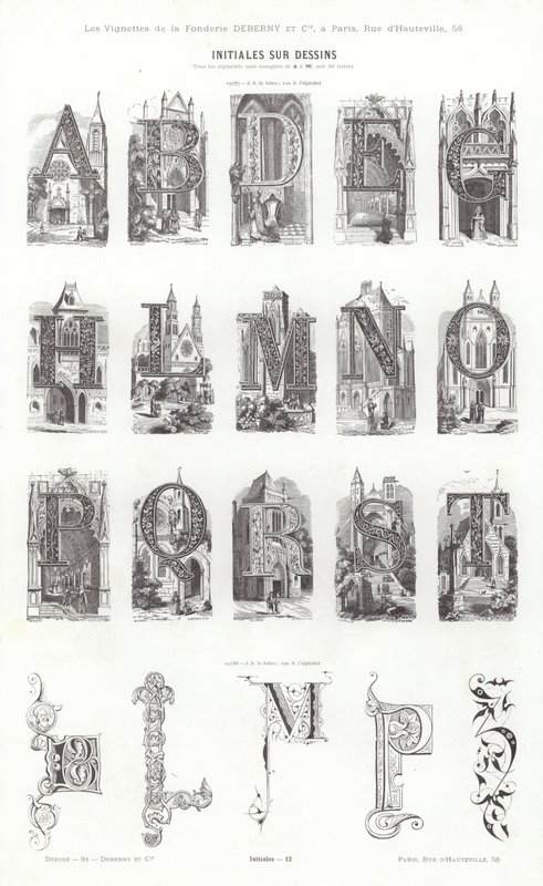 Página de Vignettes Typographiques de French School
