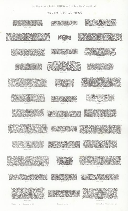 Página de Vignettes Typographiques de French School