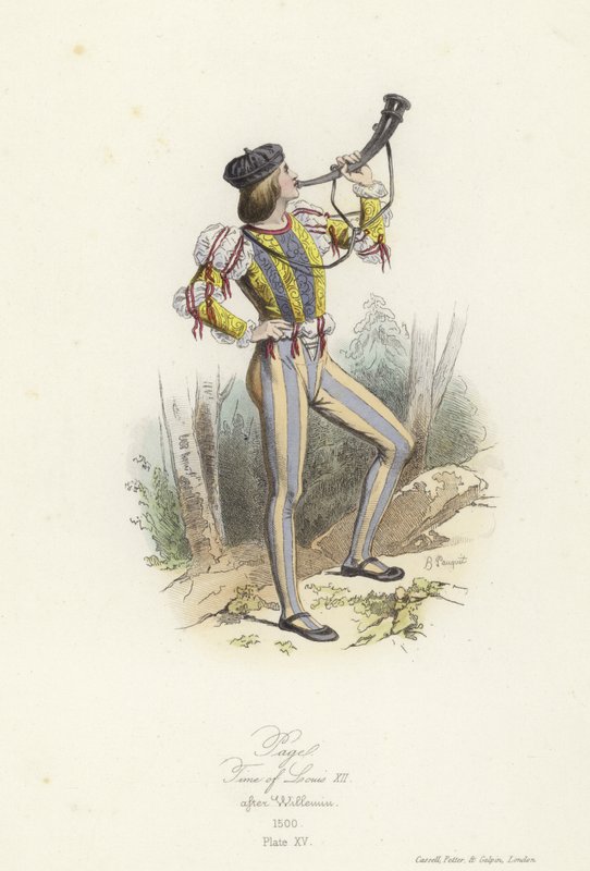 Paje, reinado de Luis XII de Francia de French School