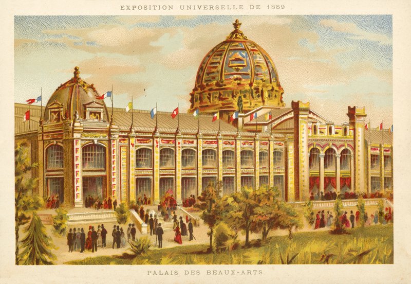 Palacio de Bellas Artes, Exposición Universal 1889, París de French School