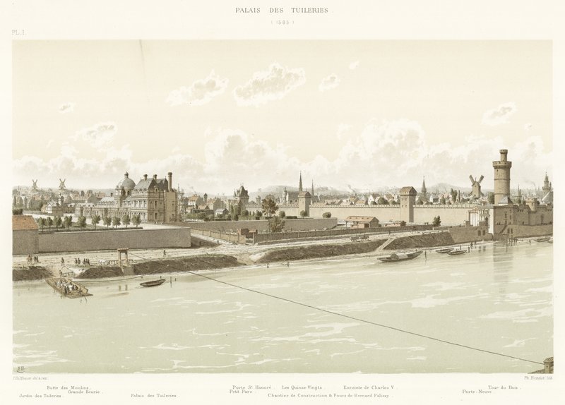 Palacio de las Tullerías, 1585 de French School