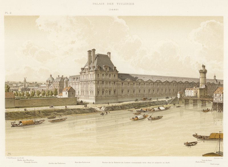Palacio de las Tullerías, 1640 de French School