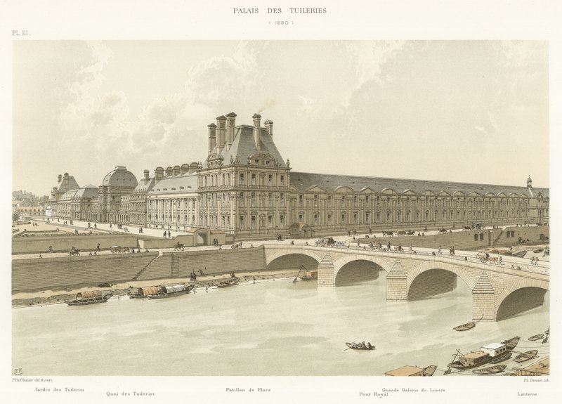 Palacio de las Tullerías, 1690 de French School