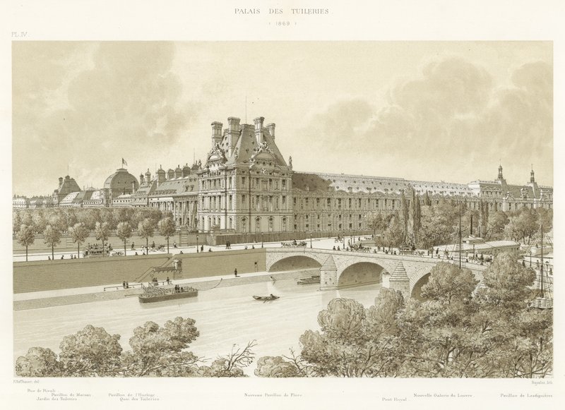 Palacio de las Tullerías, 1869 de French School