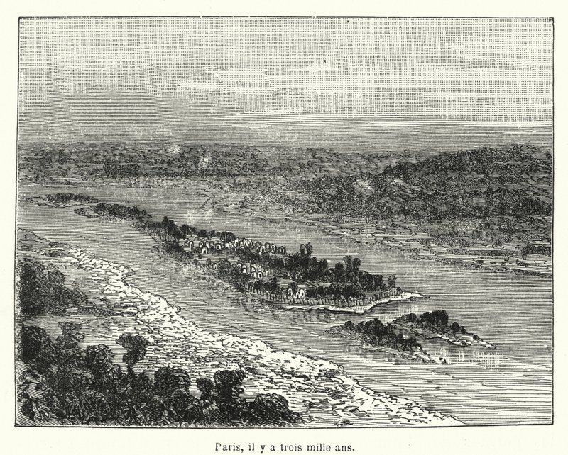 París, hace tres mil años (grabado) de French School