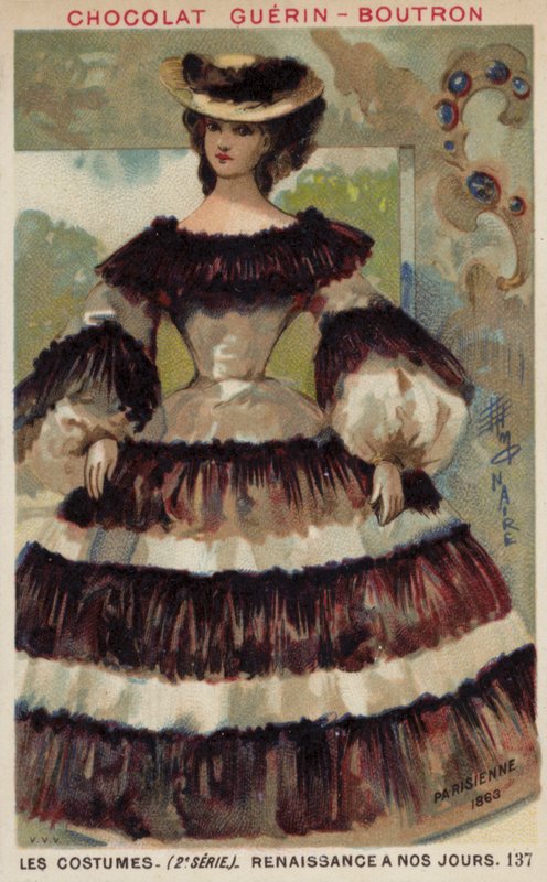 Moda parisina, 1863 de French School
