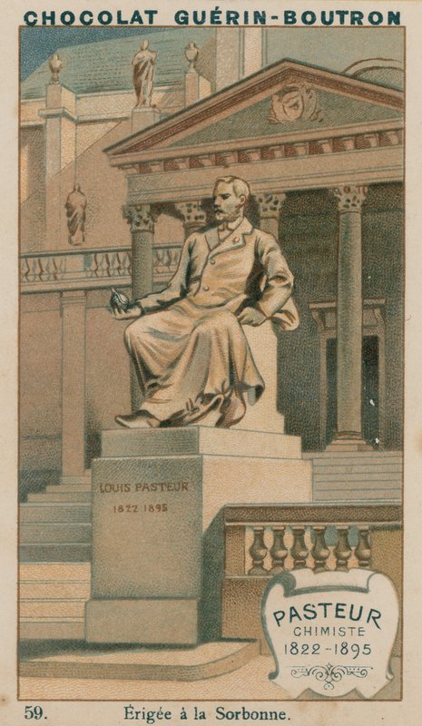 Pasteur, Químico, 1822-1895, Erigida en la Sorbona de French School