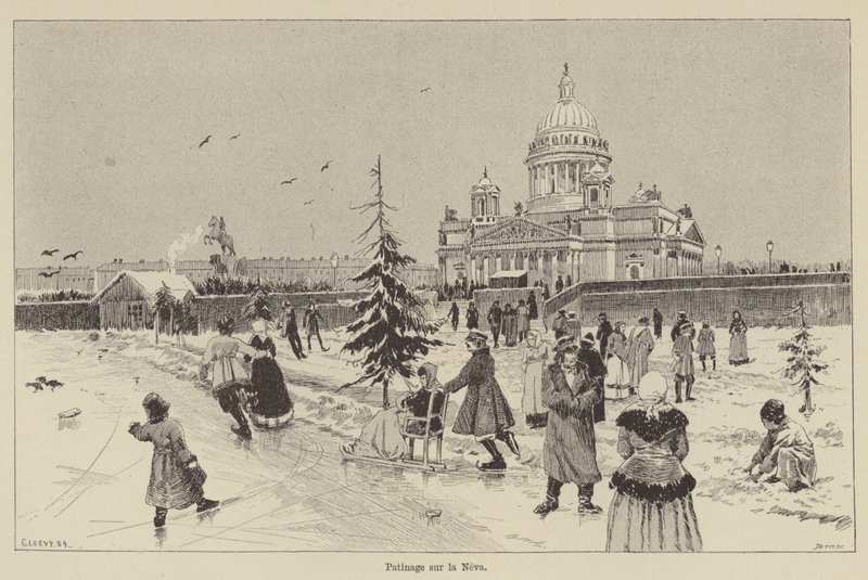Patinaje en el Neva de French School
