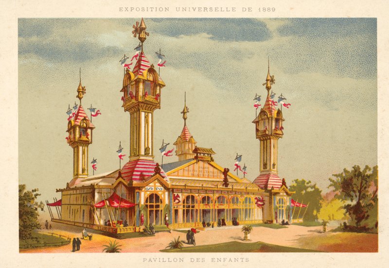 Pabellón de los Niños, Exposición Universal 1889, París de French School