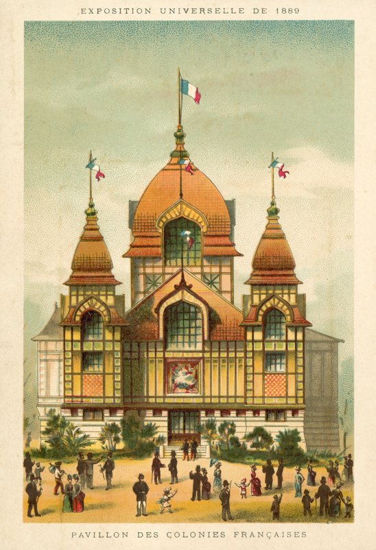 Pabellón de las Colonias Francesas, Exposición Universal 1889, París de French School