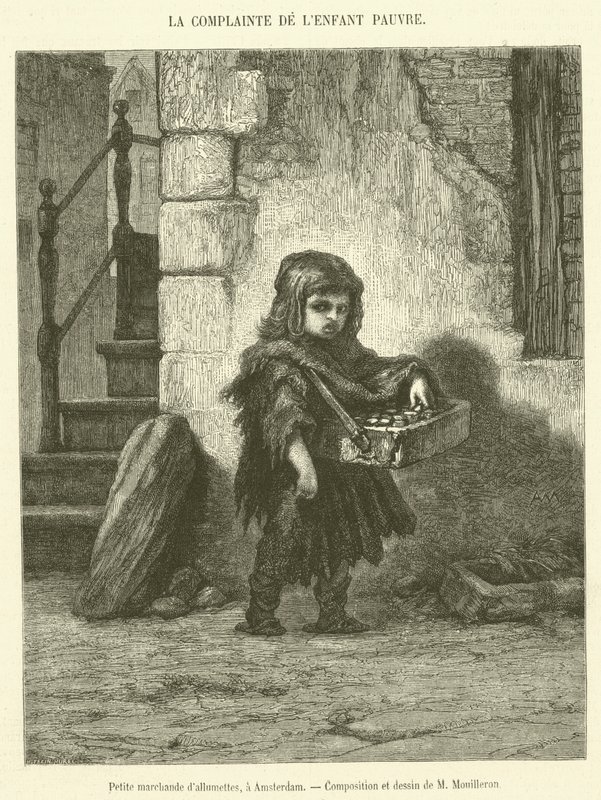 Pequeña vendedora de fósforos, en Ámsterdam de French School