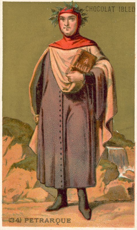 Petrarca, erudito y poeta del Renacimiento italiano de French School