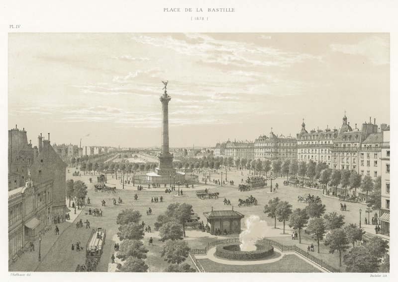 Plaza de la Bastilla, 1878 de French School