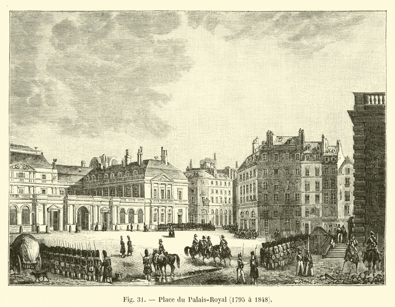 Plaza del Palais-Royal, 1795 a 1848 de French School