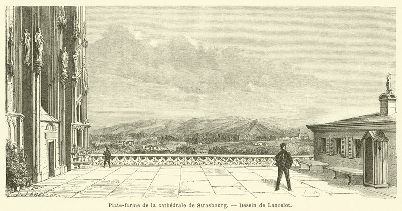 Plataforma de la catedral de Estrasburgo de French School
